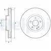 Disque de frein DELPHI BG9174C avant, ventilé, 1 pièce