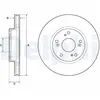 Disque de frein DELPHI BG4774C avant, ventilé, 2 pièce