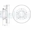 DELPHI Disques de frein pour FORD: Transit/Tourneo (Ref: BG4784C)