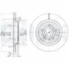 Disque de frein DELPHI BG3886C arrière, ventilé, 2 pièce