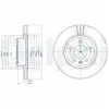 Disque de frein DELPHI BG2908, avant, ventilé, 2 pièce