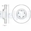 DELPHI Disques de frein pour FORD: Transit/Tourneo (Ref: BG9150)