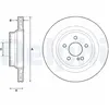 Delphi Technologies BG4705C Disques de frein - set of 2