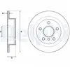 DELPHI Disques de frein pour MINI: MINI (Ref: BG4706C)