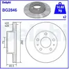 Disque de frein DELPHI BG2846 avant, ventilé, 2 pièce