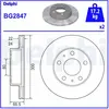 Disque de frein DELPHI BG2847 avant, ventilé, 2 pièce