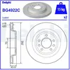 DELPHI Disques de frein pour SAAB: 9-3, 9-3X (Ref: BG4922C)