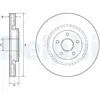DELPHI Disques de frein pour JEEP: Grand Cherokee (Ref: BG9213C)