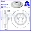 DELPHI Disques de frein pour MERCEDES-BENZ: Classe SL, Classe S (Ref: BG4914C)