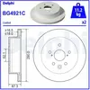 Disque de frein DELPHI BG4921C arrière, ventilé, 2 pièce