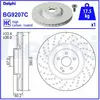 DELPHI Disques de frein pour MERCEDES-BENZ: Classe CL, Classe S (Ref: BG9207C)