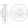 Disque de frein DELPHI BG9204C avant, ventilé, à haute teneur en carbo...