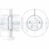 Disque de frein DELPHI BG9056C avant, ventilé, 1 pièce
