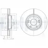 Disque de frein DELPHI BG4251C avant, ventilé, 2 pièce