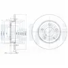 Delphi Technologies BG4025C Disques de frein - set of 2