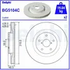 DELPHI Disques de frein pour SUBARU: Forester, Legacy (Ref: BG5104C)