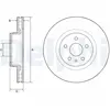 DELPHI Disques de frein pour TESLA: Model X, Model S (Ref: BG9220C)