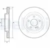 Disque de frein DELPHI BG4927C arrière, ventilé, 2 pièce