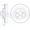 Disque de frein DELPHI BG4924C arrière, plein, 2 pièce