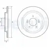 Disque de frein DELPHI BG4932C arrière, plein, 2 pièce