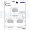 DELPHI Plaquettes de frein X4 pour MERCEDES-BENZ: Classe T, Citan (Ref...