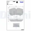DELPHI Plaquettes de frein X4 pour IVECO: Daily (Ref: LP1826LC)