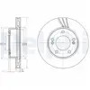 DELPHI Disques de frein pour SSANGYONG: Rodius, Rexton (Ref: BG4207)