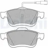 DELPHI Plaquettes de frein X4 pour FIAT: Doblo & LANCIA: Delta & OPEL: Combo (Ref: LP2168)