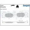 Jeu de 4 plaquettes de frein DELPHI LP2101 - Réf. APLP2101