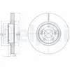 Disque de frein DELPHI BG4167 avant, ventilé, 2 pièce