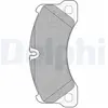 Delphi Technologies Kit de plaquettes de frein, frein à disque LP2117