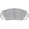 DELPHI Plaquettes de frein X4 pour TOYOTA: Yaris (Ref: LP2006)