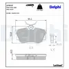 DELPHI Plaquettes de frein X4 pour VOLKSWAGEN: Transporter (Ref: LP2019)