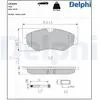 DELPHI Plaquettes de frein X4 pour IVECO: Daily (Ref: LP2039)