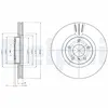 Disque de frein DELPHI BG4107 avant, ventilé, 2 pièce