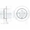 DELPHI Disques de frein pour TOYOTA: RAV4 (Ref: BG4115)