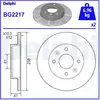 Jeu de 2 disques de frein DELPHI BG2217 - Réf. APBG2217