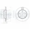 DELPHI Disques de frein pour AUDI: A8, 100, 200, A6, S8 (Ref: BG2519)