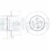 DELPHI Disques de frein pour MERCEDES-BENZ: Classe C (Ref: BG4152)