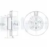 Disque de frein DELPHI BG2742, avant, ventilé, 2 pièce