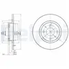 Jeu de 2 disques de frein DELPHI BG2411 - Réf. APBG2411