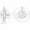 Disque de frein DELPHI BG2407 avant, ventilé, 2 pièce