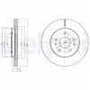 Disque de frein DELPHI BG4326 avant, ventilé, 2 pièce