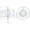 DELPHI Disques de frein pour MAZDA: CX-7, CX-9 (Ref: BG9104)