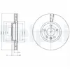 Disque de frein DELPHI BG9106 avant, ventilé, 1 pièce