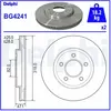 Disque de frein DELPHI BG4241 avant, ventilé, 2 pièce