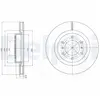 Disque de frein DELPHI BG4228 avant, ventilé, 2 pièce