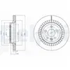 DELPHI Disques de frein pour VOLVO: XC 60 (Ref: BG4270)