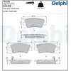 Jeu de 4 plaquettes de frein DELPHI LP2295 - Réf. LP2295
