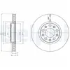 Disque de frein DELPHI BG4314 avant, ventilé, 2 pièce